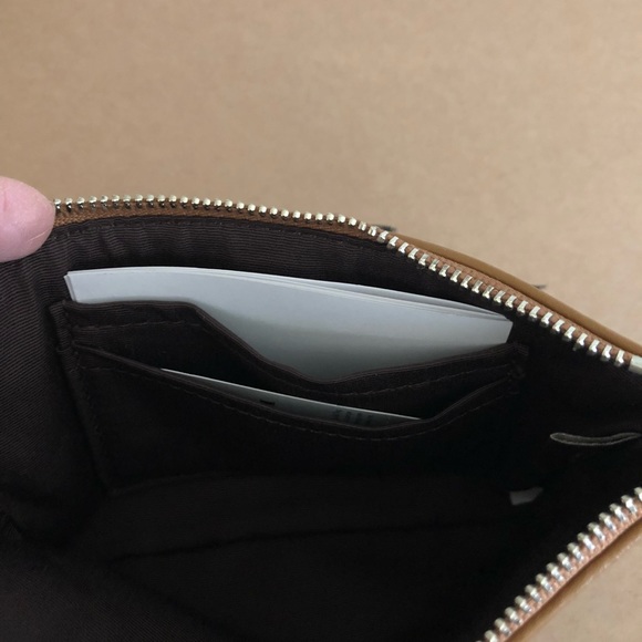 Authentic Coach Signature Khaki/Cherries Wristlet - Picture 7 of 7